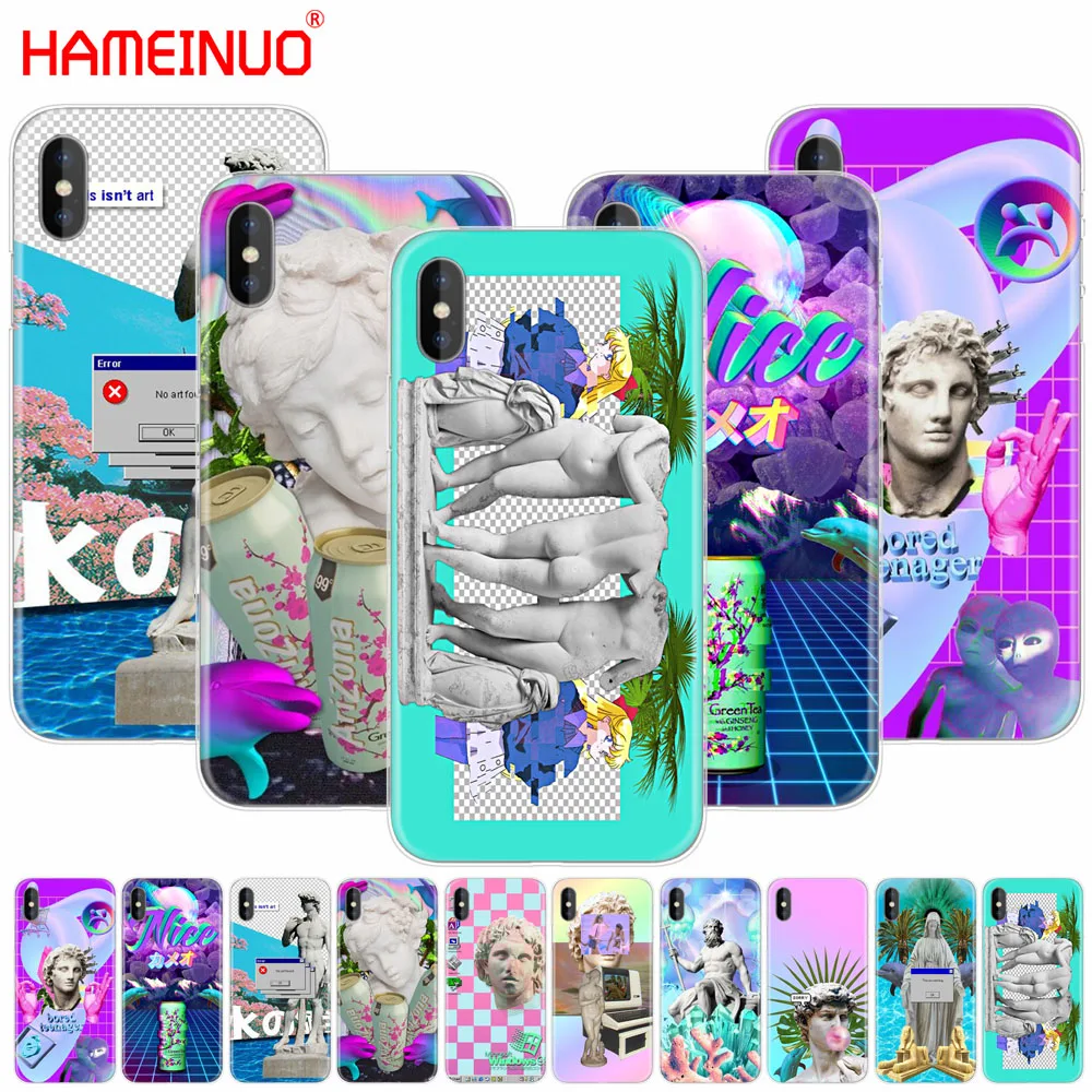 Чехол для мобильного телефона HAMEINUO Art Vaporwave iphone X 8 7 6 4 4S 5 5S SE 5c 6s plus|Бамперы| |