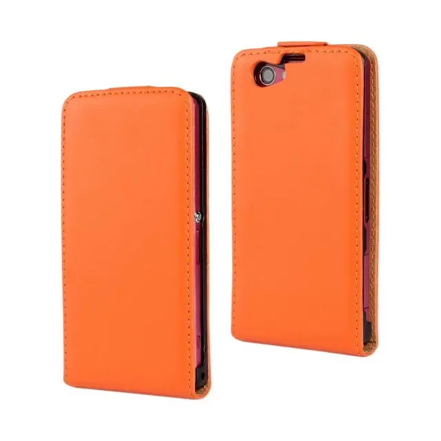 Роскошный Ретро чехол из натуральной кожи вертикальный Магнитный флип для