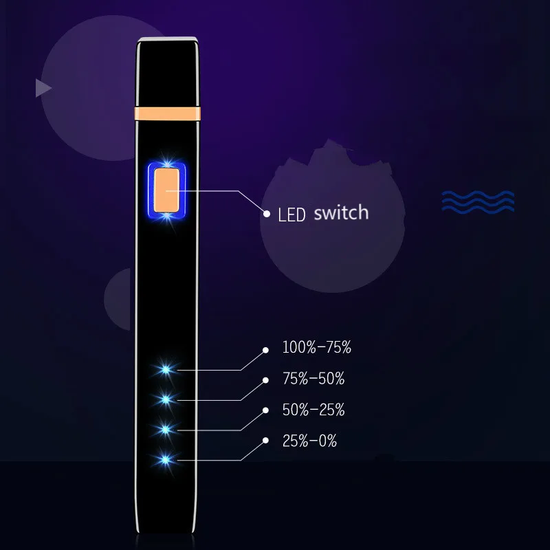 Dual Arc Электронная Зажигалка USB металлическая перезаряжаемая ветрозащитный негорящий электрические зажигалки плазменная зажигалка