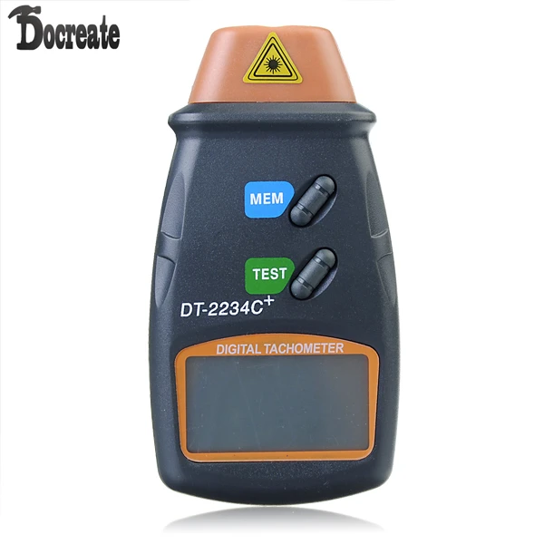DT2234C+ цифровой лазерный RPM Тахометр бесконтактный измерительный инструмент