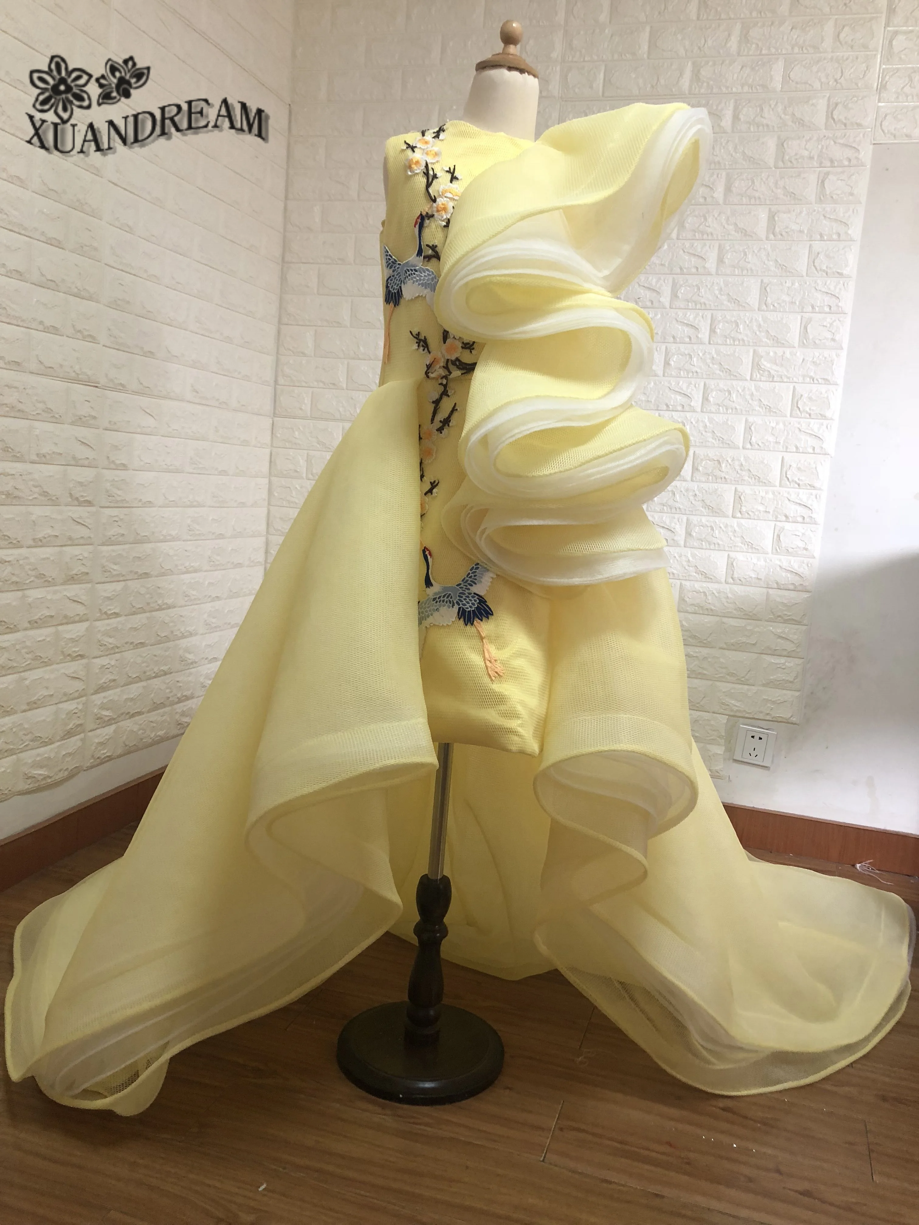 Настоящая фотография vestidos de primera comunion Длина до пола Платья с цветочным узором для