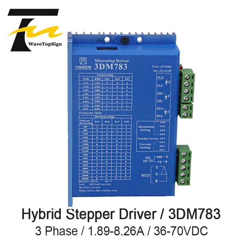 3 фазный цифровой шаговый Гибридный Драйвер 3DM783 1 89 8.26A с 57 86 DC36V 70V