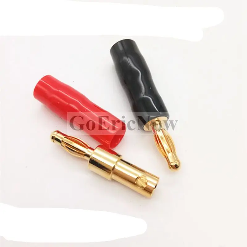 50 pcs 4mm Banana Plug Connector Red+Black 90 Degree Amplifier Speaker Terminal Binding Post Socket | Обустройство дома