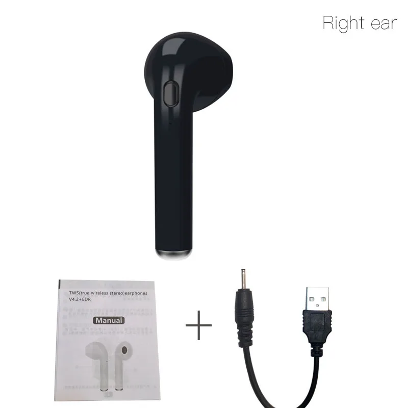 i7s TWS Mini Bluetooth Earphones Wireless Earbuds Stereo Sport with Mic for iPhone Samsung Xiaomi Huawei Smart Phone | Электроника