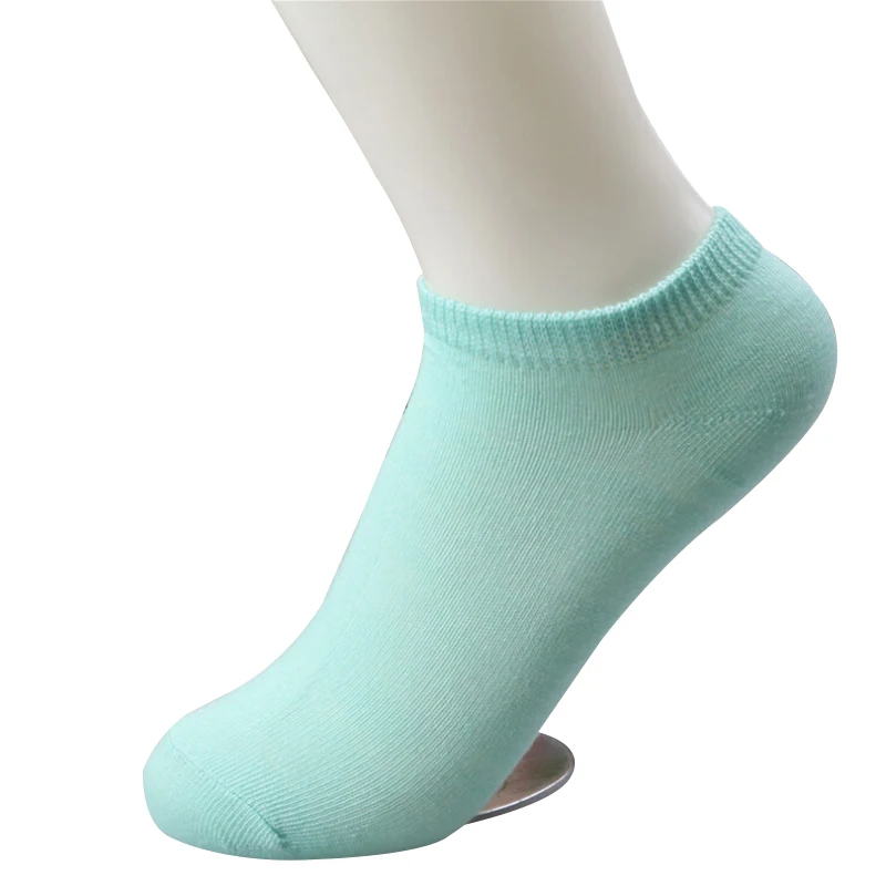 Женские носки S04 хлопок милые одноцветные яркие цвета летние тонкие 20 шт./набор|sock