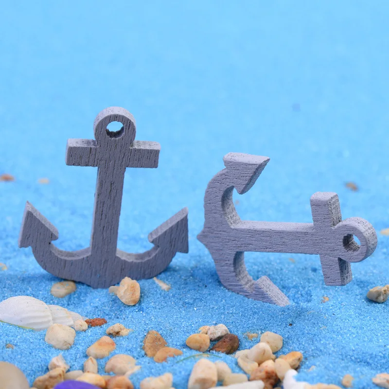 2 Pcs Miniature Garden Furniture DIY Lovely Cute Boat Anchors Decoration Fairy For Supplies | Дом и сад
