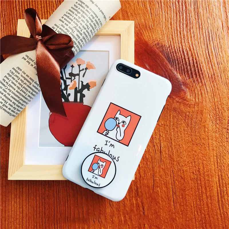 Чехол для телефона GlamPhoneCase с рисунком кота динозавра IPhone X 8/8 plus 7 6 S + мягкая задняя