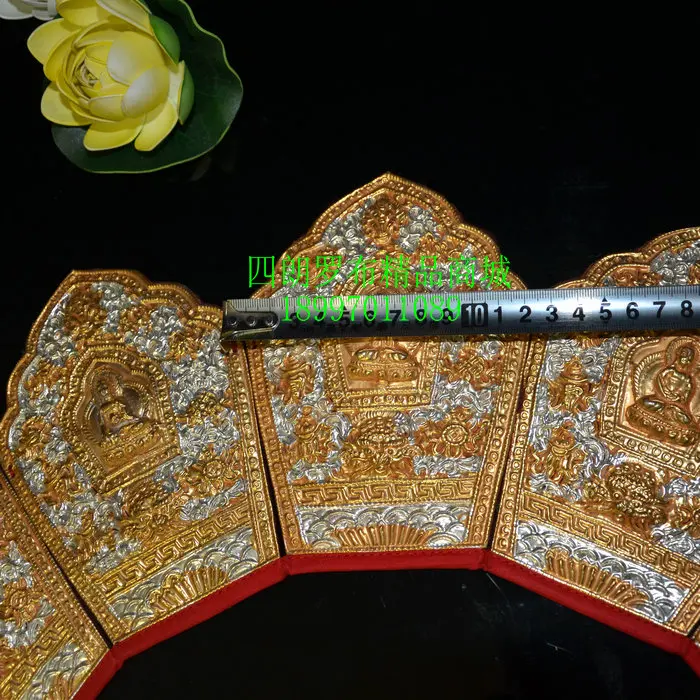 Из Непала Тибета guru Dharma мероприятия Позолоченные Liuyin five Buddha crown Tianyi Zhiguan