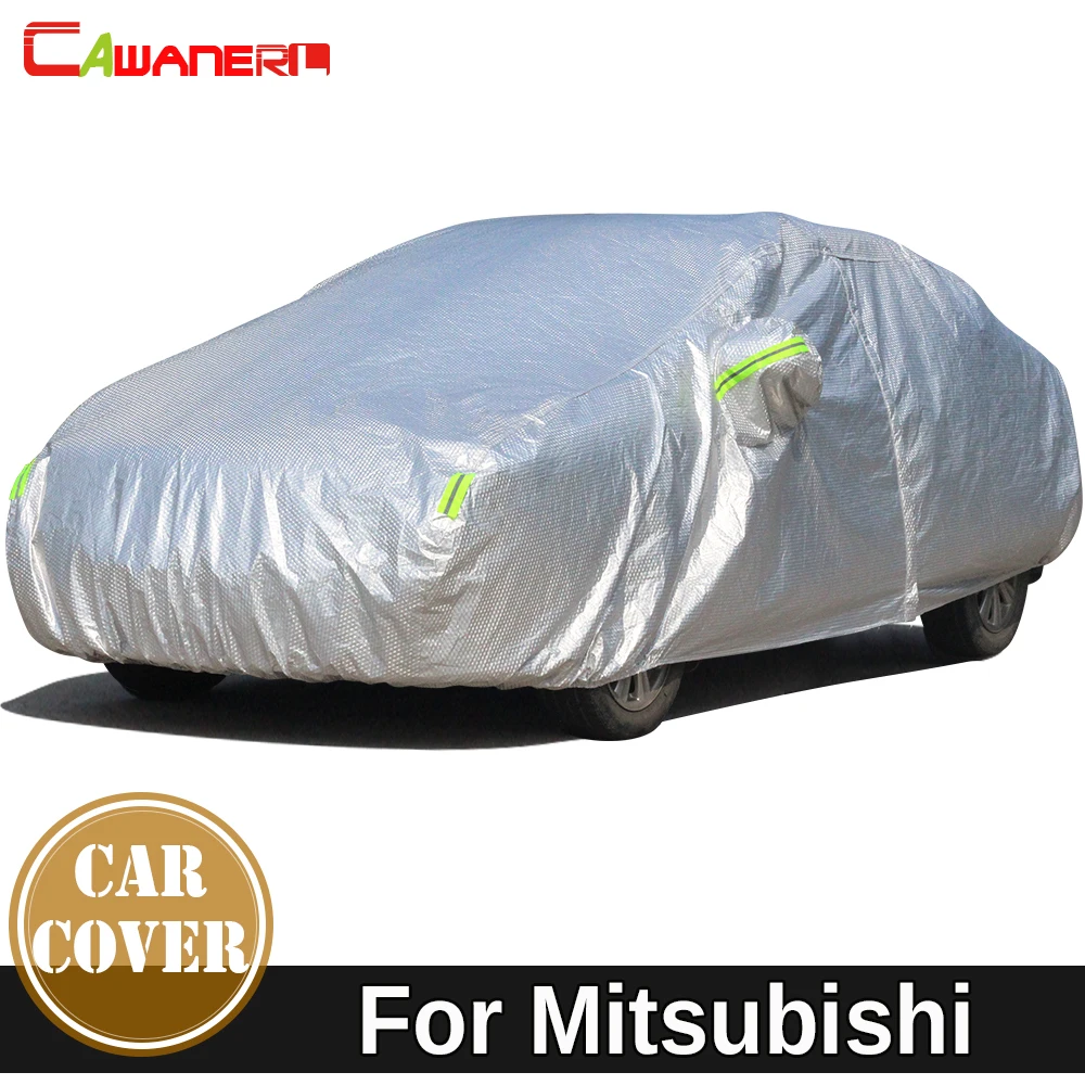 Cawanerl Thicken Cotton Car Cover Waterproof Sun Snow Rain Hail Protection Cover For Mitsubishi Mirage Starion Galant Grandis
