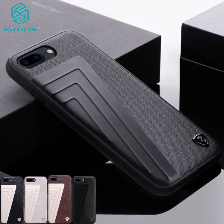 Кожаный чехол Nillkin для iphone 7 + Plus гибридный Чехол роскошный кожаный из ТПУ и