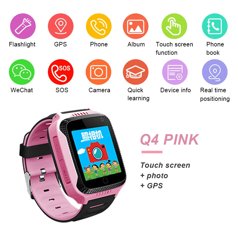 Детские Смарт часы для детей безопасный lbs SOS камера SIM вызов детские наручные