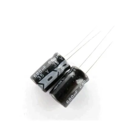680 мкФ 35 в 10*20 мм электролитический конденсатор В | Электронные компоненты и