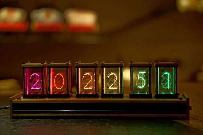 Ликсти часы 6-ти Бит Комплект время электронный светодиодный люминесцентное