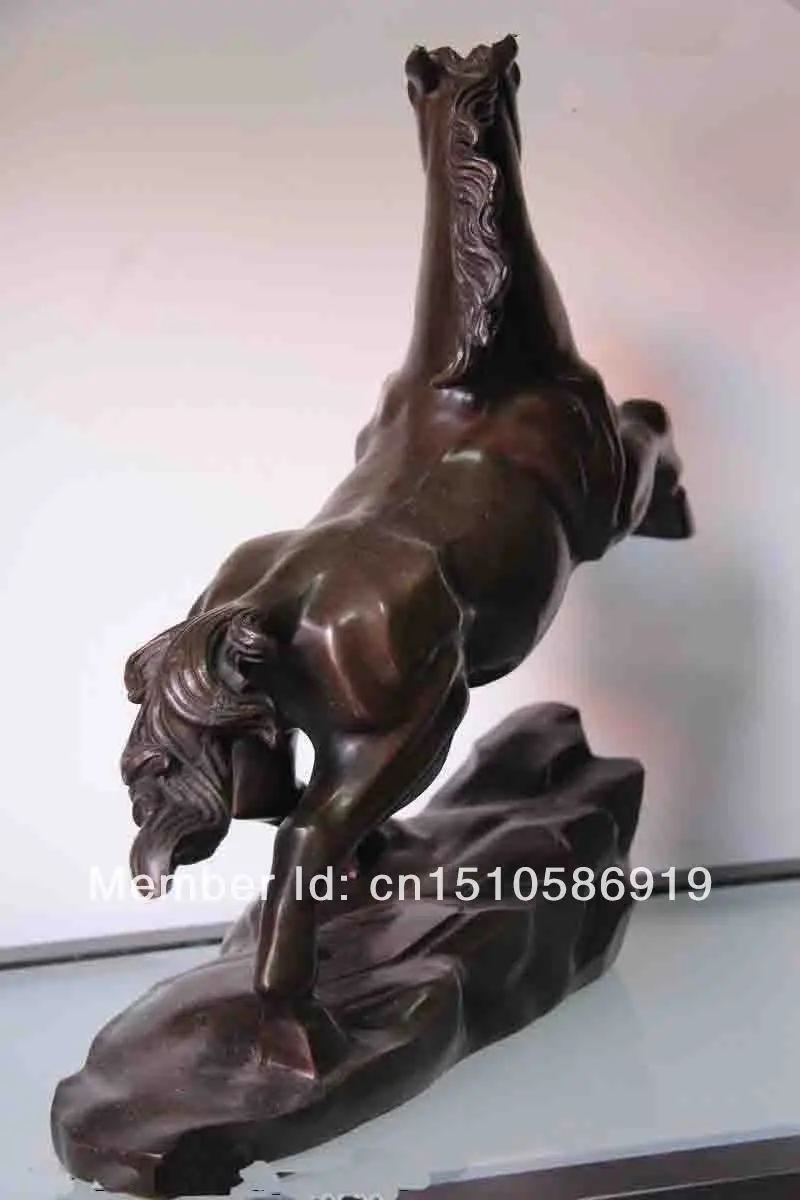 Китай античная бронза Медь богатство Лаки Fly Gallop лошадь для успешного/бронзовая