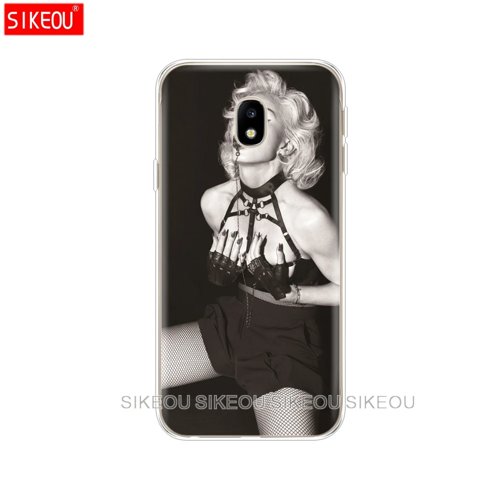 Силиконовый чехол для телефона Samsung Galaxy J3 J5 J7 2017 J330 J530 J730 PRO j2 2018 Singer Madonna|Бамперы| |