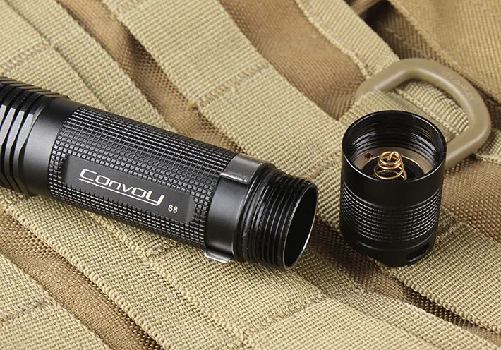 Конвой S8 Cree XM-L2 U2-1A AMC7135* 2, 3, ремешок-группы 3/5-режим Повседневный светодиодный фонарь