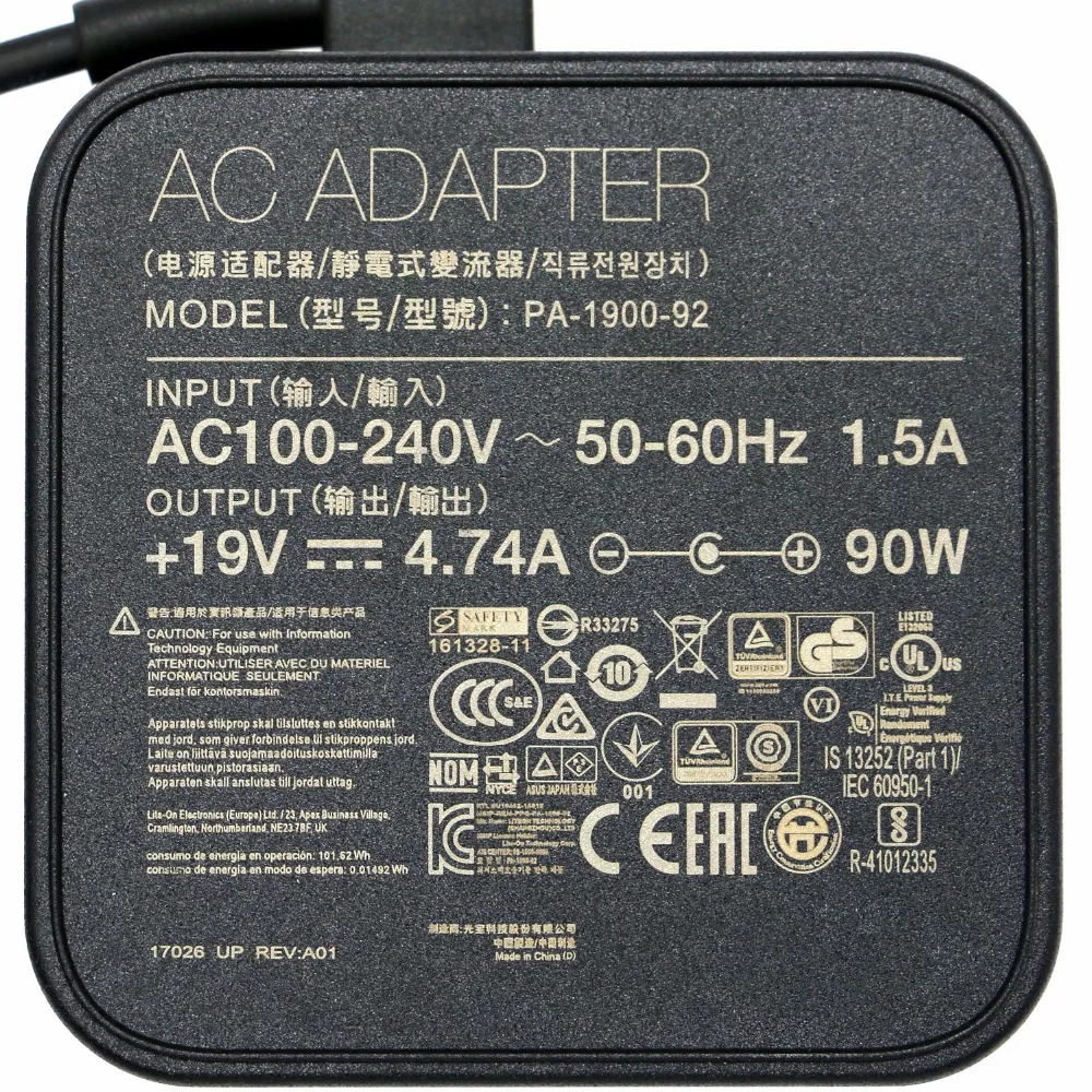 19V 4.74A 90W PA 1900 92 ADP 90YD B ноутбук Мощность адаптеры для ASUS N55SL N75 N75E N75S N75SF U46JC U46S U46SD U46SV