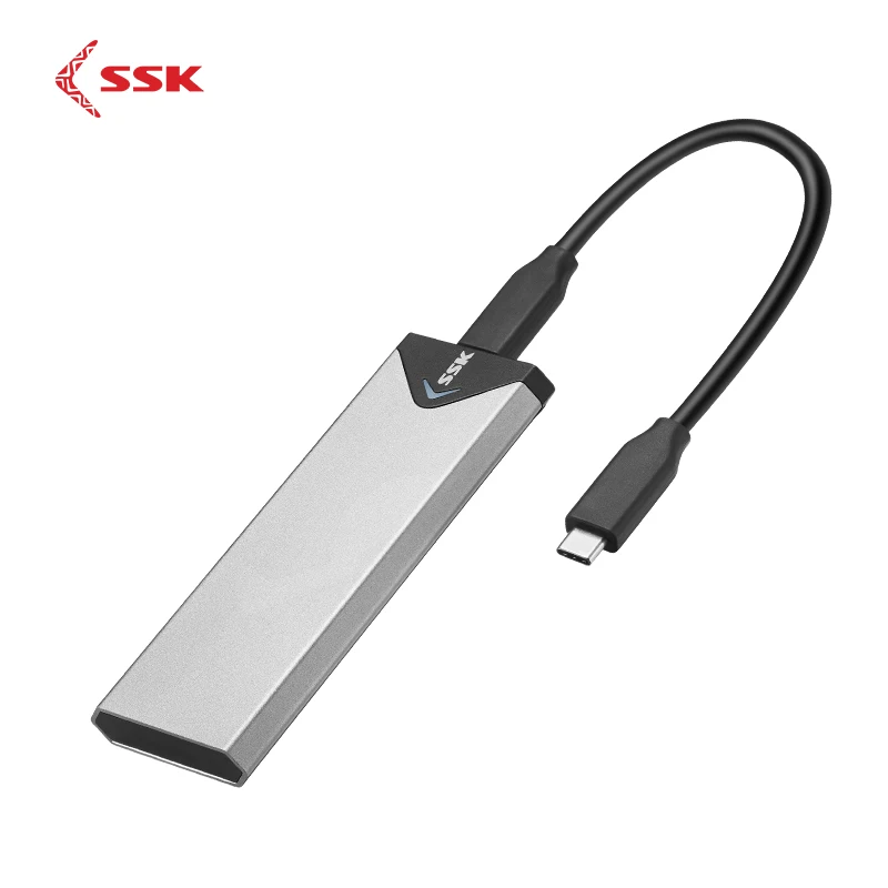 SSK HE-C325 алюминиевый M.2 NVMe SSD корпус адаптер USB3.1 type-C чехол для жесткого диска внешний корпус NGFF NVMe S2242/2260/2280
