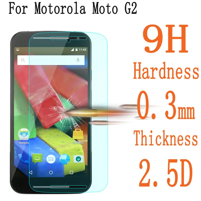 Закаленное стекло для Motorola MOTO G2 Защита экрана Защитная пленка XT1063 XT1068 XT1069 стекло|Защитные стёкла и плёнки