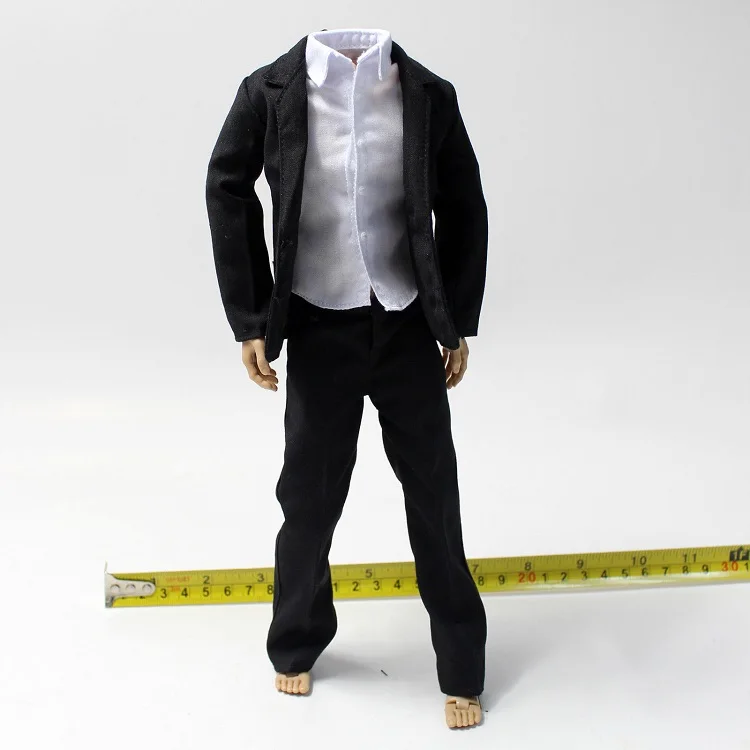 

1/6 Male Suit Set Models Coat Pants and T shirt for 12''Action Figures