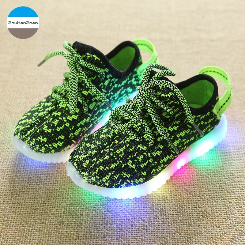 2019 1 - 11 years old baby boys and girls casual sports shoes LED lights kids sneakers glowing running newborn soft bottom | Детская