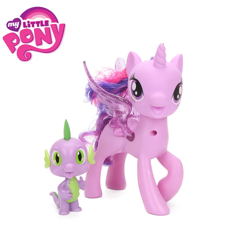 Электронные игрушки My Little Pony Princess Twilight Sparkle & Spike the Dragon Friendship Duet из ПВХ|toys princess|action