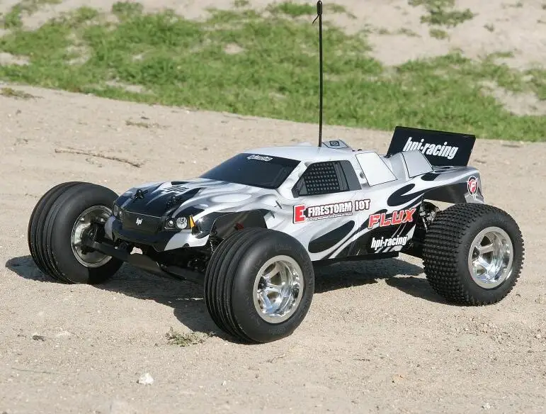 Оригинальный HPI 1/10 гоночный грузовик короткий курс автомобиль серебристый