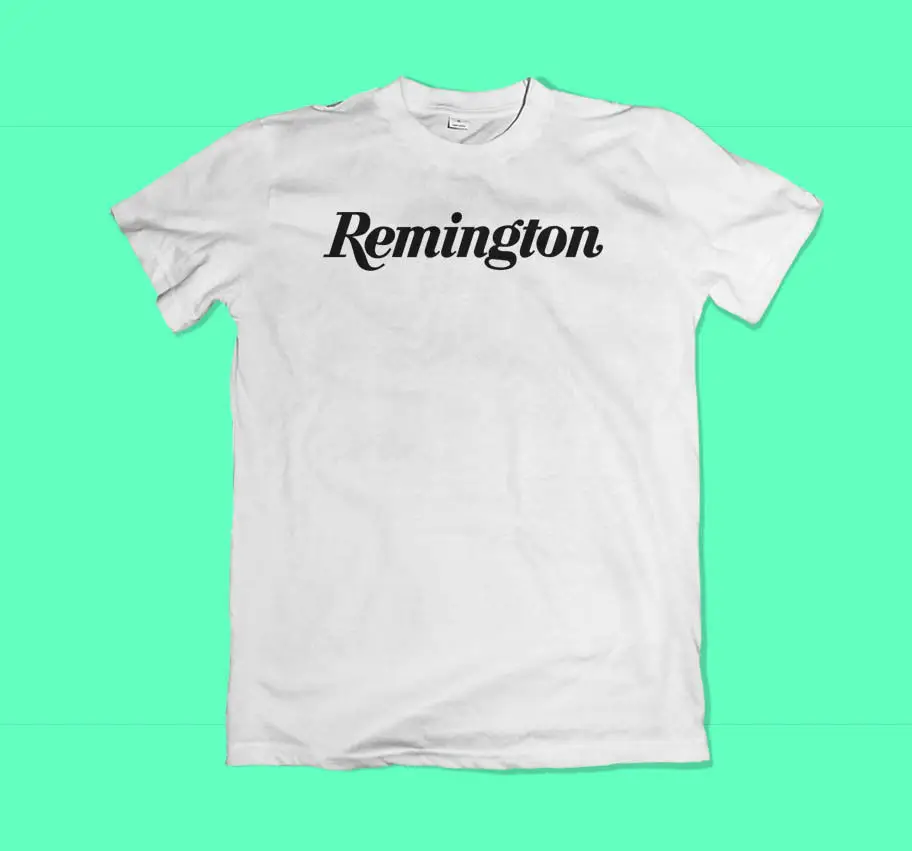 Мужская футболка в стиле хип-хоп Remington черная и белая Повседневная большого