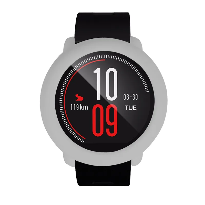 4в1 Huami Amazfit Pace ремешок силиконовый спортивный ремешок на запястье часы браслет+ Силиконовый мягкий водонепроницаемый корпус для камеры+ стеклянный протектор экрана