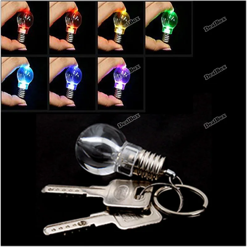 dealbox Approving! Change Color LED Light Mini Bulb KeyRing KeyChain Xmas Practical! | Автомобили и мотоциклы