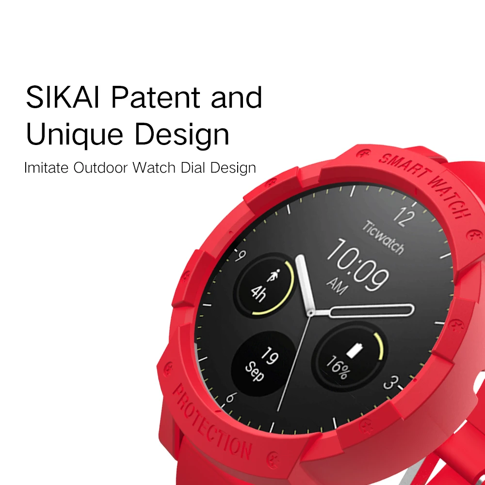 Чехол для часов SIKAI защитный чехол Ticwatch E новейший спортивный с покрытием