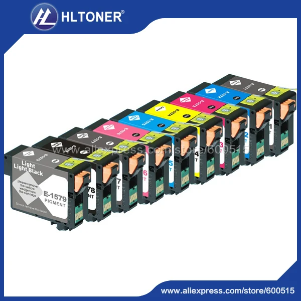 Чернильный картридж T1571 T1579 совместимый с принтером epson STYLUS PHOTO R3000 9 шт./лот|cartridge