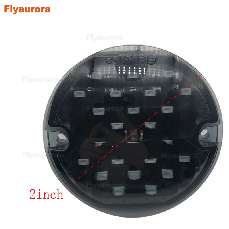 Передние светодиодные вставки для сигнала поворота flyaurora красный/красный 1157