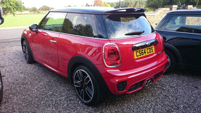 Для BMW F56 Mini Cooper S JCW спойлер на крышу из углеродного волокна Глянцевая финишная