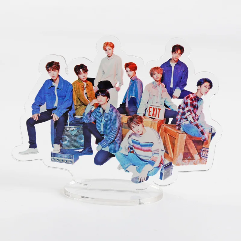 Kpop BLACKPINK TWICE SEVENTEEN TXT TWICE ITZY бродячая детская прозрачная акриловая настольная подставка Декор 15 см