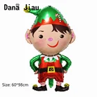 Рождественские украшения для мальчиков, фольгированные воздушные шары на новый год, Санта-Клаус, снеговик, ручной шар, подарок для детей, воздушный шар для вечерние НКИ сделай сам