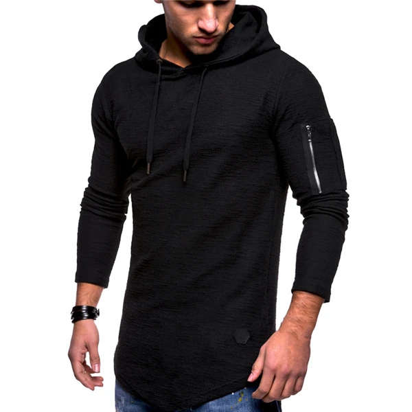 Black NaranjaSabor мужские толстовки Весна Осень Спортивная одежда с длинным рукавом Повседневная рубашка с капюшоном мужская брендовая одежда мужская Толстовка N495 - Цвет: Black