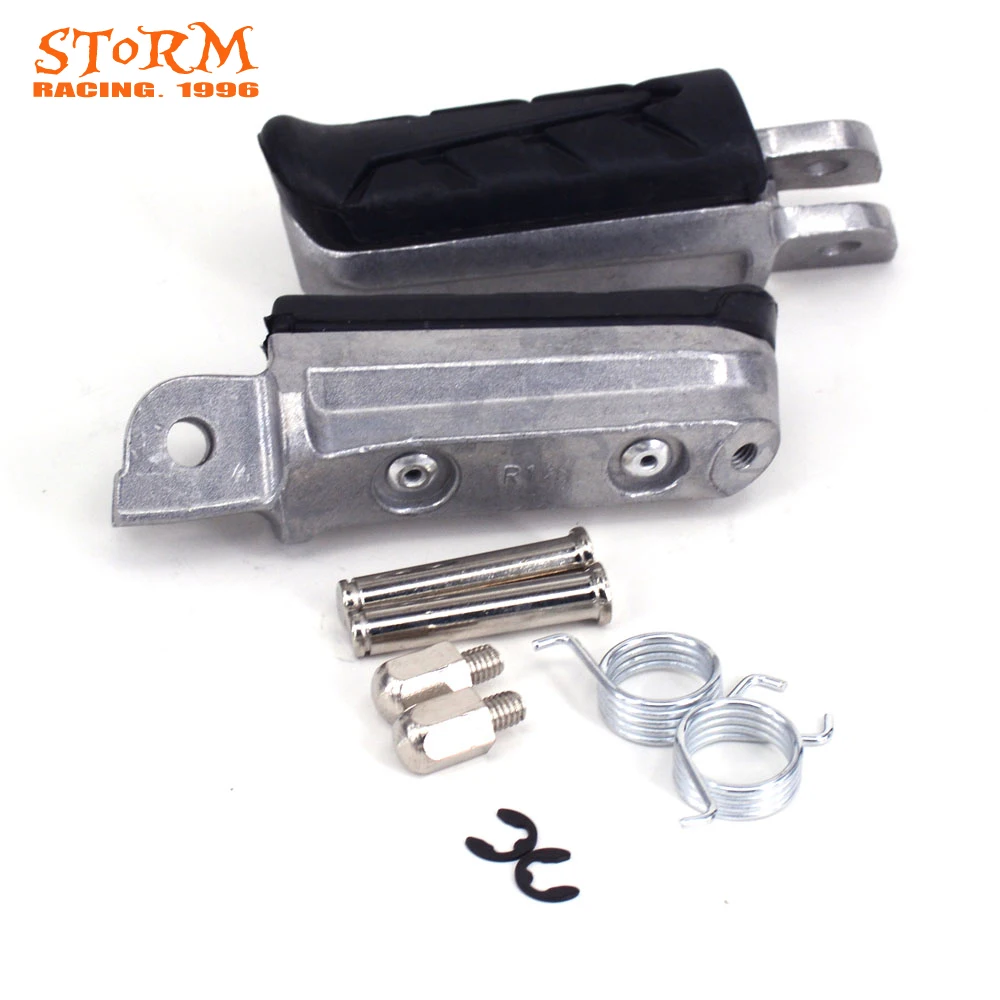

Motorcycle Front Foot Pegs Footrest Pedals Aluminum For NTV650 Revere CB750 Seven Fifty VFR800 CB900 CBR900 CB1000