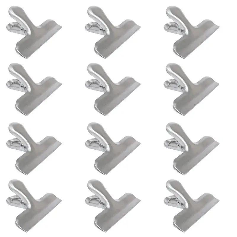 12 шт. зажимы для мешков из нержавеющей стали|chip bag clip|bag clipsealing clamp |