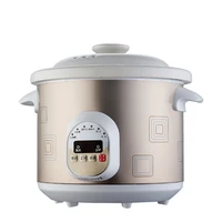 dmwd microcomputer control 1 5l electric stew pot 5 menu ceramics electric slow cooker porridge pot 9 h appointment 220v