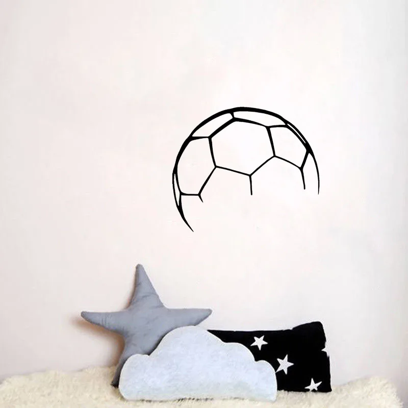 YOJA 41.8CM*49CM Interesting Football Sport PVC Wall Sticker Personalized W2-108 | Дом и сад