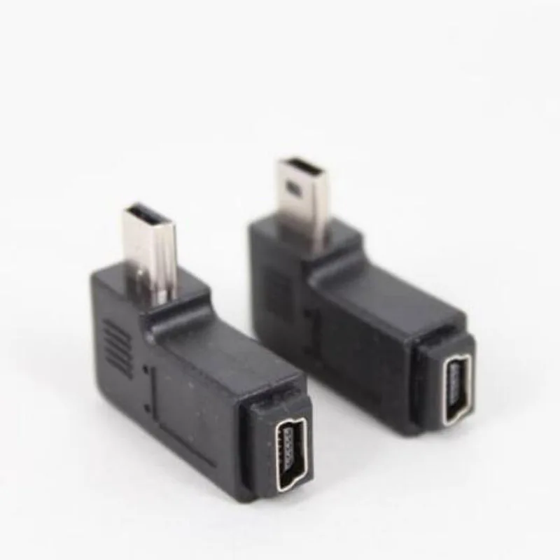 1 пара мини usb 5 Pin типа «папа» к женскому 90 270 градусов правой и левой угол преобразователь Соединительный кабель для синхронизации данных Зарядное устройство адаптер для зарядного устройства