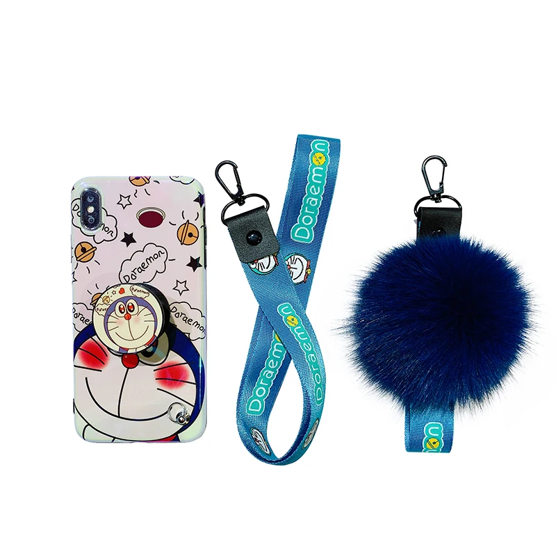 4 шт для Сэм S9 плюс Doraemon мультфильм чехол, Blue Ray мягкая задняя крышка телефон для samsung Galaxy S10 S8 S9 примечание 9 Note8+ ремень
