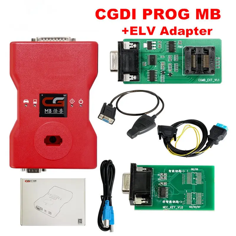 MB Add ELV CG MB For Benz Original CGDI Prog Monster Support All Key Lost Fastest Add Key CGDI For Benz Auto Key Programmer Update Online - Цвет: MB Add ELV