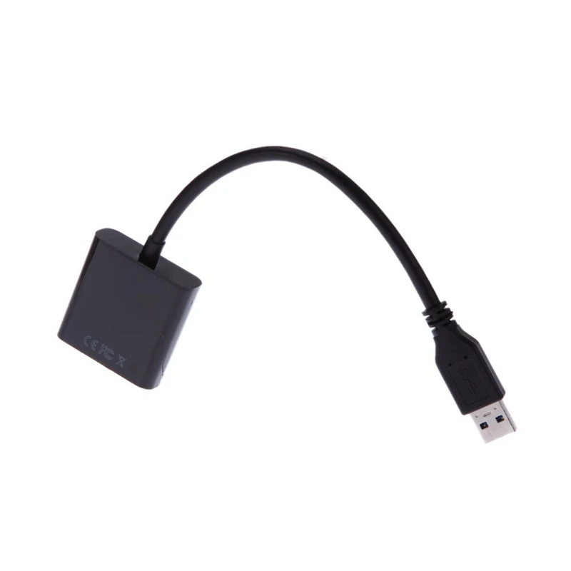 USB 3 0 к VGA Мульти-дисплей адаптер конвертер внешняя видеокарта черный | Компьютеры