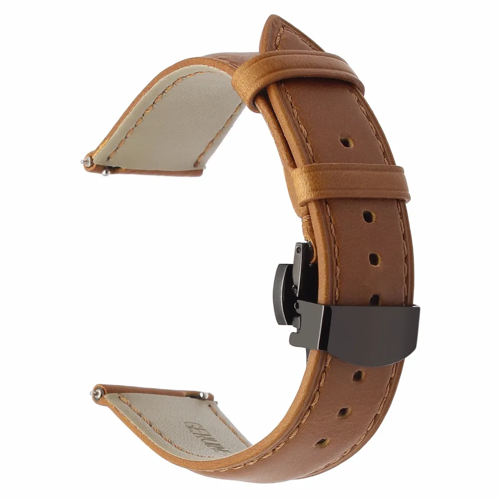 Ремешок для часов из натуральной кожи Xiaomi Huami Amazfit 1 2 2S Bip Pace Lite ремешок с застежкой