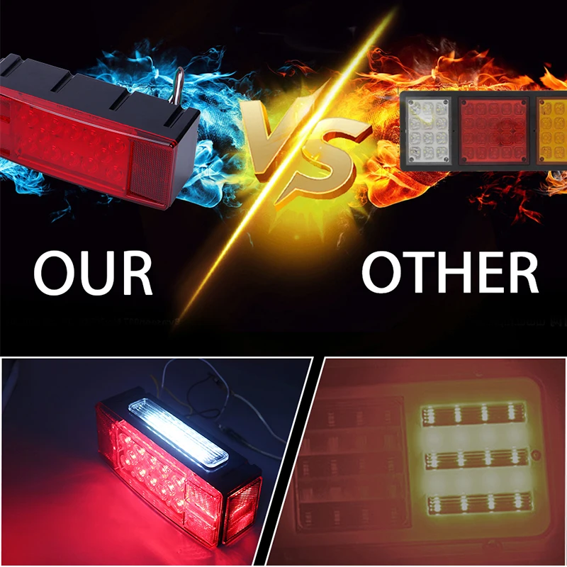 2 шт. светодиодный задний свет для грузовика предупреждающий сигнал поворота