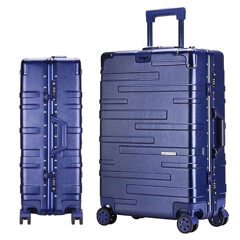 Aluminum frame Тренд, 24, 26 дюймов, багаж на колёсиках, алюминиевая рама, на колесиках, прочная дорожная сумка 20, 29, женская сумка для посадки, для переноски чемоданов, для багажника - Цвет: Aluminum frame
