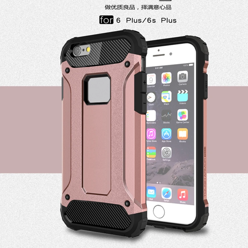 Для iphone 6/6 s plus Diamond Броня Hybrid PC противоударный Чехол для iPhone 6 S 5.5 &quotТПУ Жесткий