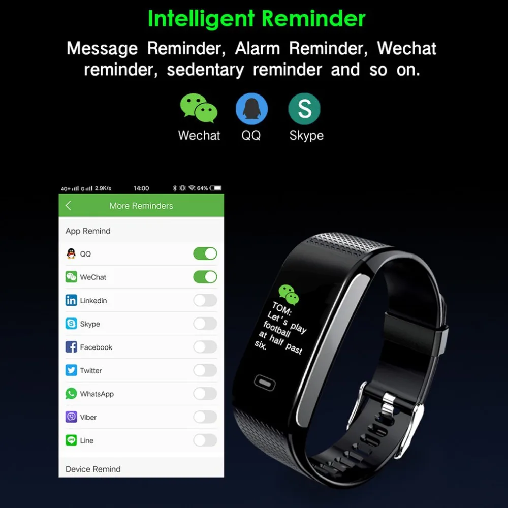 CK18S Smart Watch Color Screen Blood Pressure Heart Rate Monitor Remote Camera IP67 Waterproof Bluetooth Sports | Электроника